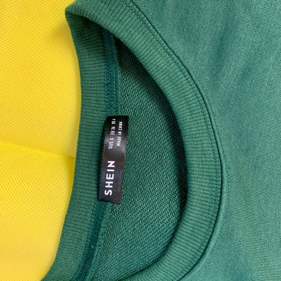 Drop shoulder slogan graphic pullover | NWOT - Picture 6 of 8